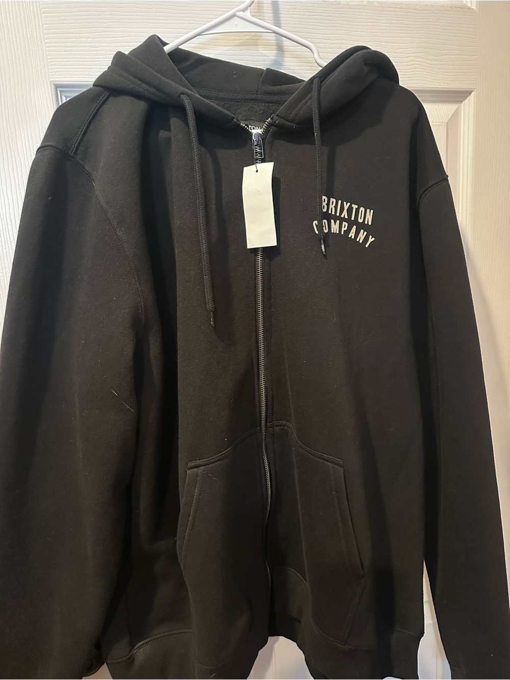 Brixton Black Full-Zip Hooded Jacket